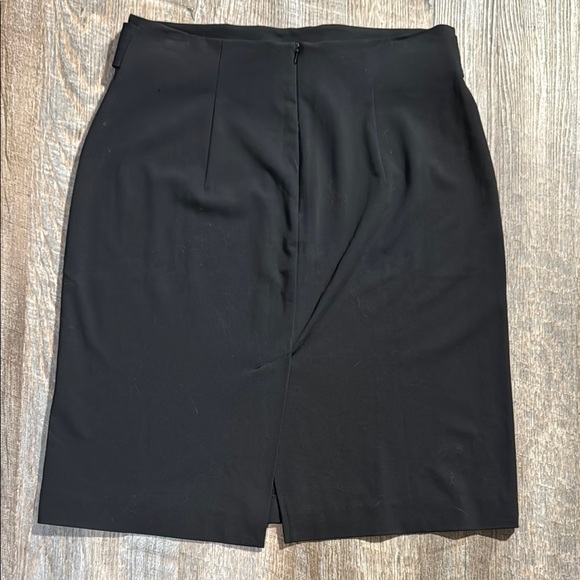 Kensie Black Pencil Skirt with Buttoned Belt - Picture 4 of 8